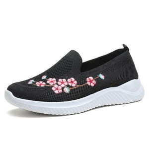 HG- Breathable Floral Mesh Comfort Sneakers