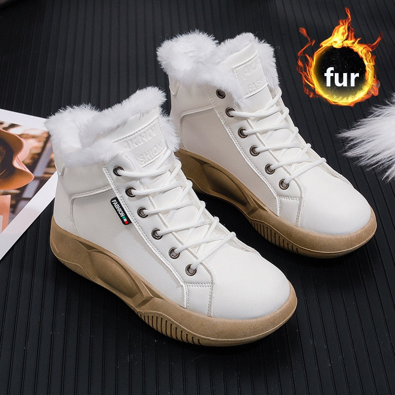 HG - Women's High Top Thick Sole Shoes
