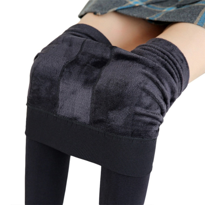 Warm Girls Leggings Fleece Lined Winter Thick Printing Kids Pants -  Walmart.com