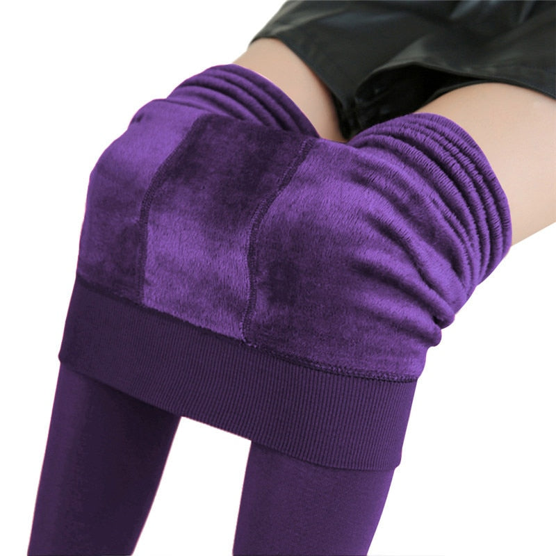 Heat Holders - Womens Thick Winter Warm Fleece Lined Insulated Thermal  Leggings (Large, Purple) at  Women's Clothing store